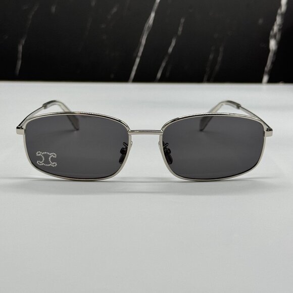 NEW CELINE CL40285U 16A SILVER SQUARE SUNGLASSES WOMEN CELINE main image 6